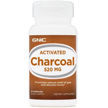 Activated charcoal 520mg  60 cps GNC