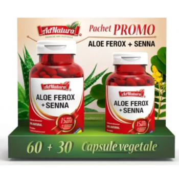Aloe ferox + senna (promo) 60+30 cps ADNATURA
