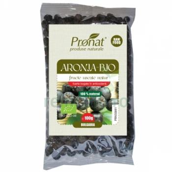 Aronia fructe uscate bio 100 gr PRONAT