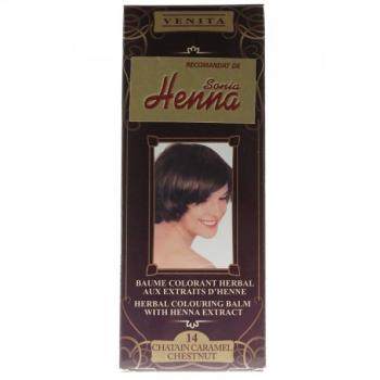 Balsam pentru colorare nr.14 castaniu 75 ml HENNA SONIA
