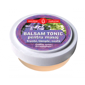 Balsam tonic pentru masaj: frunte, tample, ceafa 15 ml SANITAS NATURAE