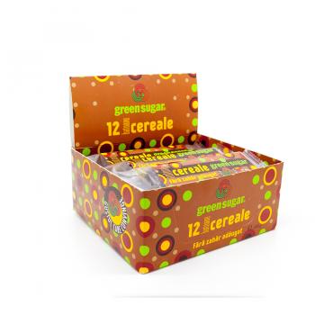 Baton cereale cu cacao si green sugar 12 gr REMEDIA