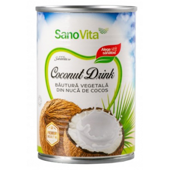 Bautura vegetala din nuca de cocos 400 ml SANO VITA