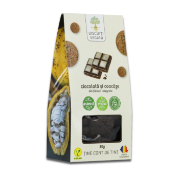 Biscuiti vegani coacaze si ciocolata cu zahar brun 80 gr GOVINDA