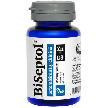 Biseptol zinc cu vitamina d3 30 cpr DACIA PLANT