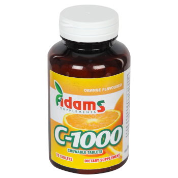 Vitamina C-1000 cu aroma de portocala 70 tbl ADAMS SUPPLEMENTS