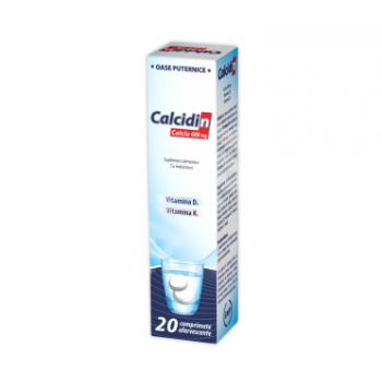 Calcidin 600 mg efervescent 20 cpr ZDROVIT