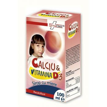 Calciu & vitamina d3 100 ml FARMACLASS
