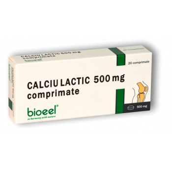Calciu lactic 20 cpr BIOEEL