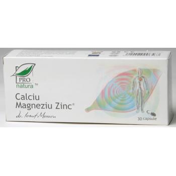 Calciu magneziu zinc 30 cps PRO NATURA