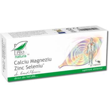 Calciu magneziu zinc seleniu 30 cps PRO NATURA