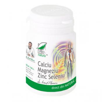 Calciu magneziu zinc seleniu 60 cps PRO NATURA