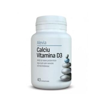 Calciu vitamina d3 40 cpr ALEVIA