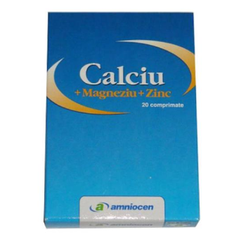 Calciu+magneziu+zinc (nou) 24 cpr AMNIOCEN