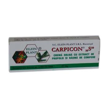 Carpicon s, crema solida (supozitoare) 1.5g-cutie 10 gr CARPICON