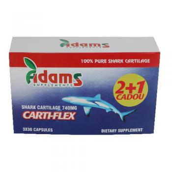 Carti-flex 740mg 2+1 gratis 60 cps ADAMS SUPPLEMENTS