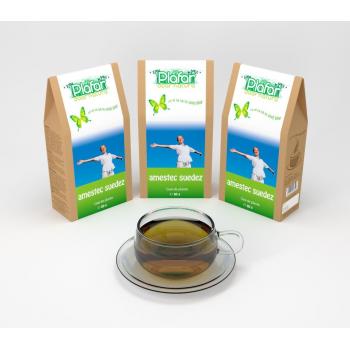 Ceai amestec de plante suedez 80 gr PLAFAR