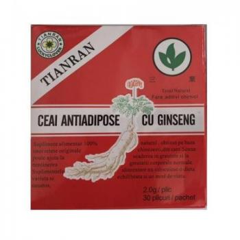 Ceai antiadipos cu Ginseng, 30 plicuri, Naturalia Diet