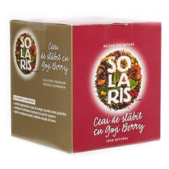 Ceai de slabit cu Goji Berry, 20 plicuri, Solaris : Farmacia Tei online