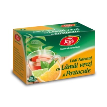 Ceai din lamai verzi si portocale 20 pl FARES