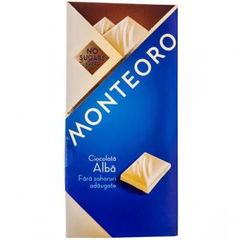 Ciocolata alba fara zahar monteoro 90 gr SLY NUTRITIA