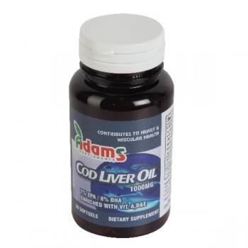 Cod liver oil 1000mg 30 cps ADAMS SUPPLEMENTS