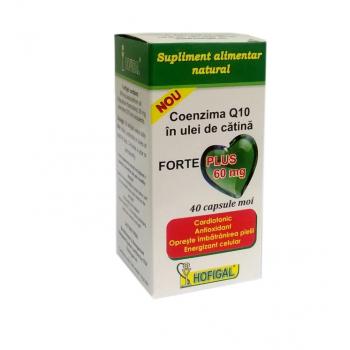 Coenzima q10 in ulei de catina forte plus 60mg 40 cps HOFIGAL