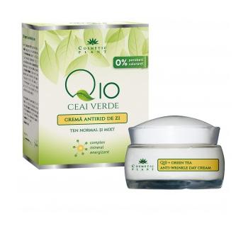 Crema antirid de zi q10+ceai verde si complex mineral energizant 50 ml COSMETIC PLANT