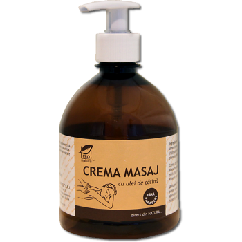 Crema de masaj cu ulei de catina 500 ml PRO NATURA