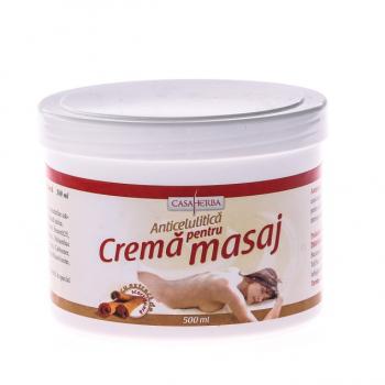 Crema pentru masaj cu extract de scortisoara 500 ml CASA HERBA
