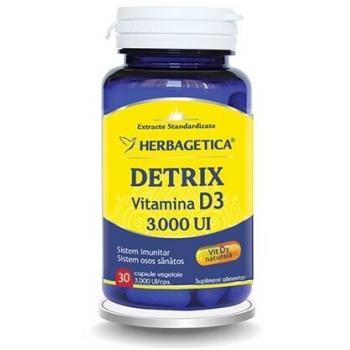 Detrix vitamina d3 3000ui cps vegetale 30 cps HERBAGETICA