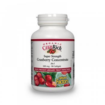 Super Strength Cranberry Concentrate - extract concentrat de merisoare canadiene 90 cps NATURAL FACTORS