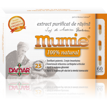 Extract purificat de rasina mumie  100% natural-capsule 60 cps DAMAR