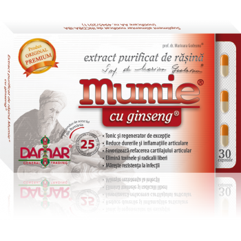 Extract purificat de rasina mumie cu ginseng-capsule 30 cps DAMAR