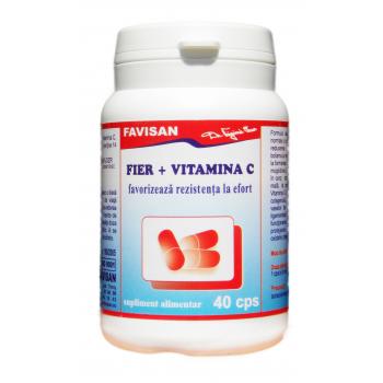 Fier + vitamina c b050 40 cps FAVISAN