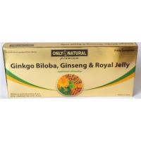 Fiole cu extract de ginkgo biloba, ginseng & royal jelly 10ml
