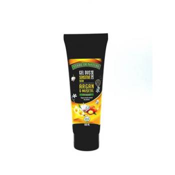 Gel de dus crema sensitive skin cu argan, musetel si miere de albine 100 gr MANICOS