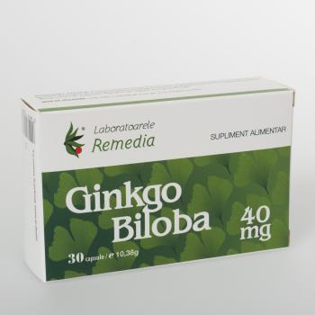 Ginkgo biloba 40 mg 30 cps REMEDIA