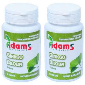 Ginkgo biloba 60cps PROMO 1+1 GRATIS 1 gr ADAMS SUPPLEMENTS