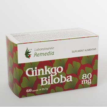 Ginkgo biloba 80 mg 60 cps REMEDIA