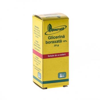 Glicerina boraxata 10% 25 ml HIPOCRATE