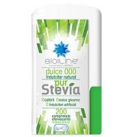 Indulcitor efervescent pure stevia 200buc BIO SUN LINE