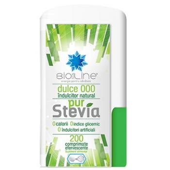 Indulcitor efervescent pure stevia 200 cpr BIO SUN LINE