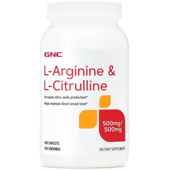 L-arginine & l-citruline  500mg/500mg  120 cps GNC