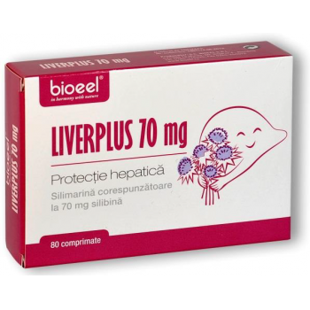Liverplus 70 mg pentru protectie hepatica 80 cpr BIOEEL