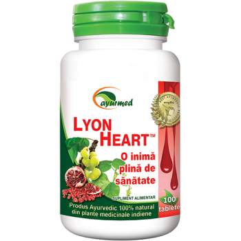 Lyon heart, o inima plina de sanatate 120 tbl AYURMED