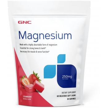 Magneziu 250mg aroma capsuni  60 cps GNC