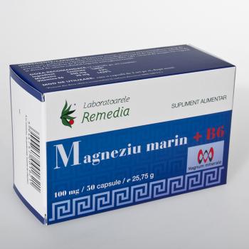 Magneziu marin + b6 50 cps REMEDIA