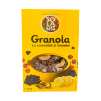 Musli granola cu ciocolata si banane