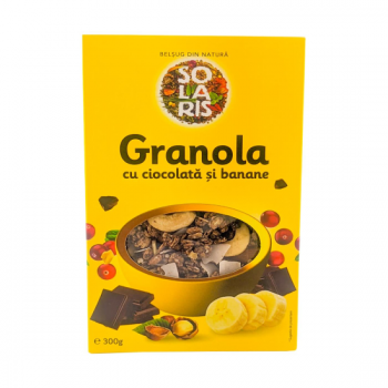 Musli granola cu ciocolata si banane 300 gr SOLARIS